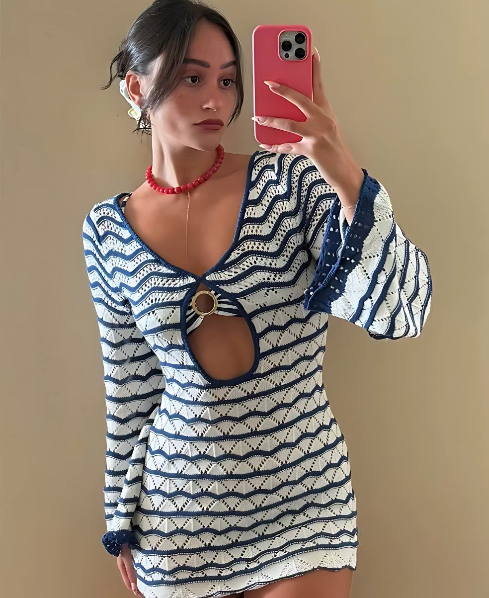 Amelia - Minivestido Playero de Crochet