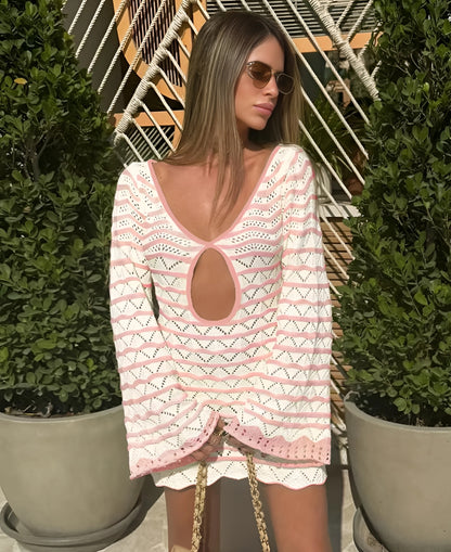 Amelia - Minivestido Playero de Crochet