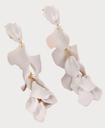 Pendientes de Gotas de Pétalos de Orquídea